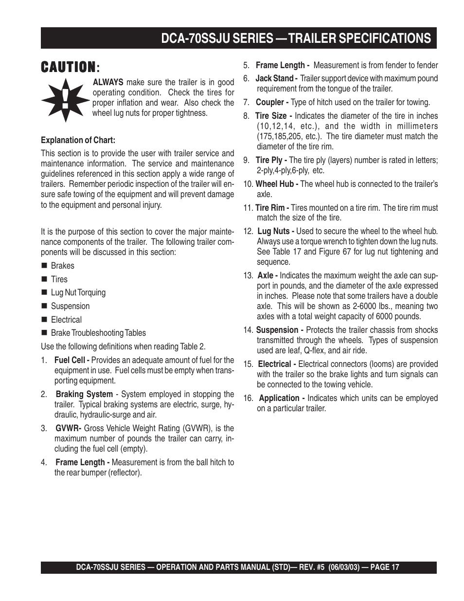 Multiquip DCA70SSJU User Manual | Page 17 / 102