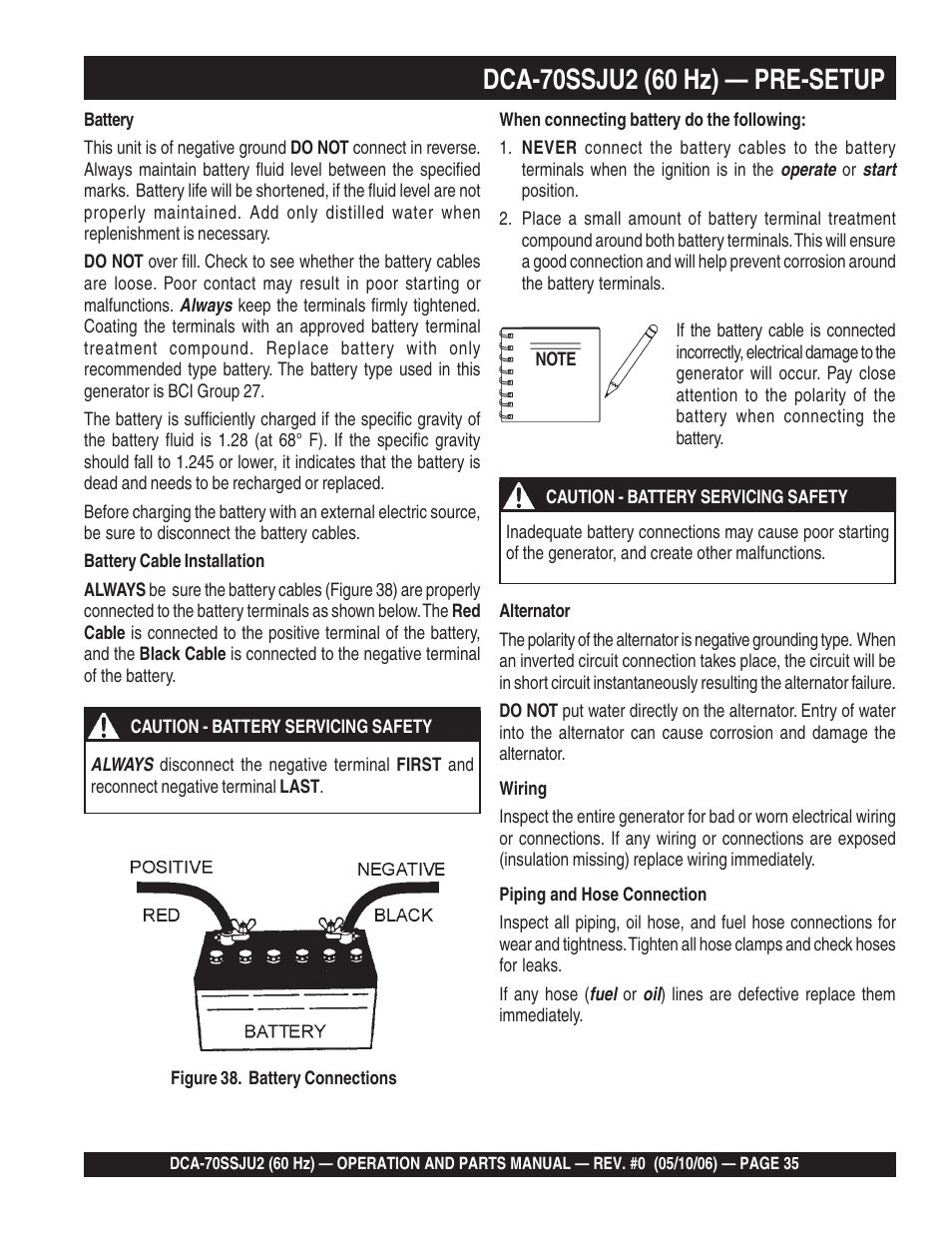 Multiquip DCA70SSJU2 User Manual | Page 35 / 84