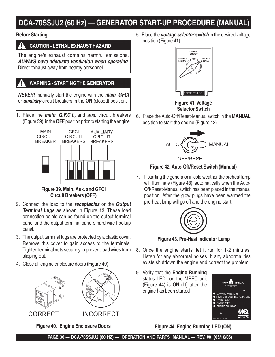Multiquip DCA70SSJU2 User Manual | Page 36 / 84