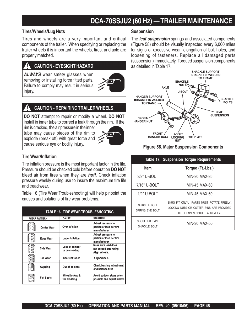 Multiquip DCA70SSJU2 User Manual | Page 45 / 84