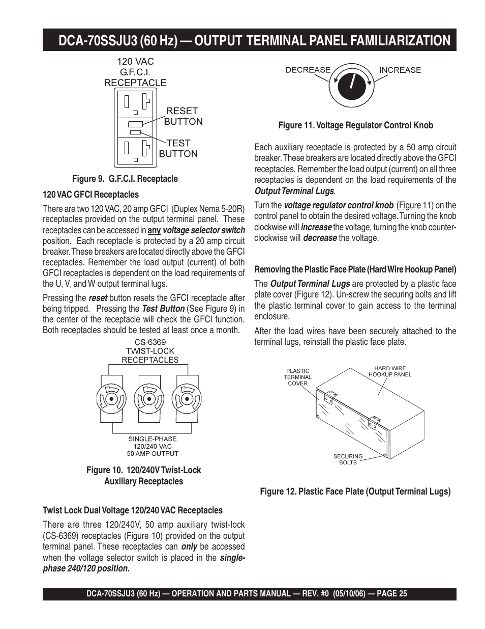 Multiquip DCA70SSJU3 User Manual | Page 25 / 84