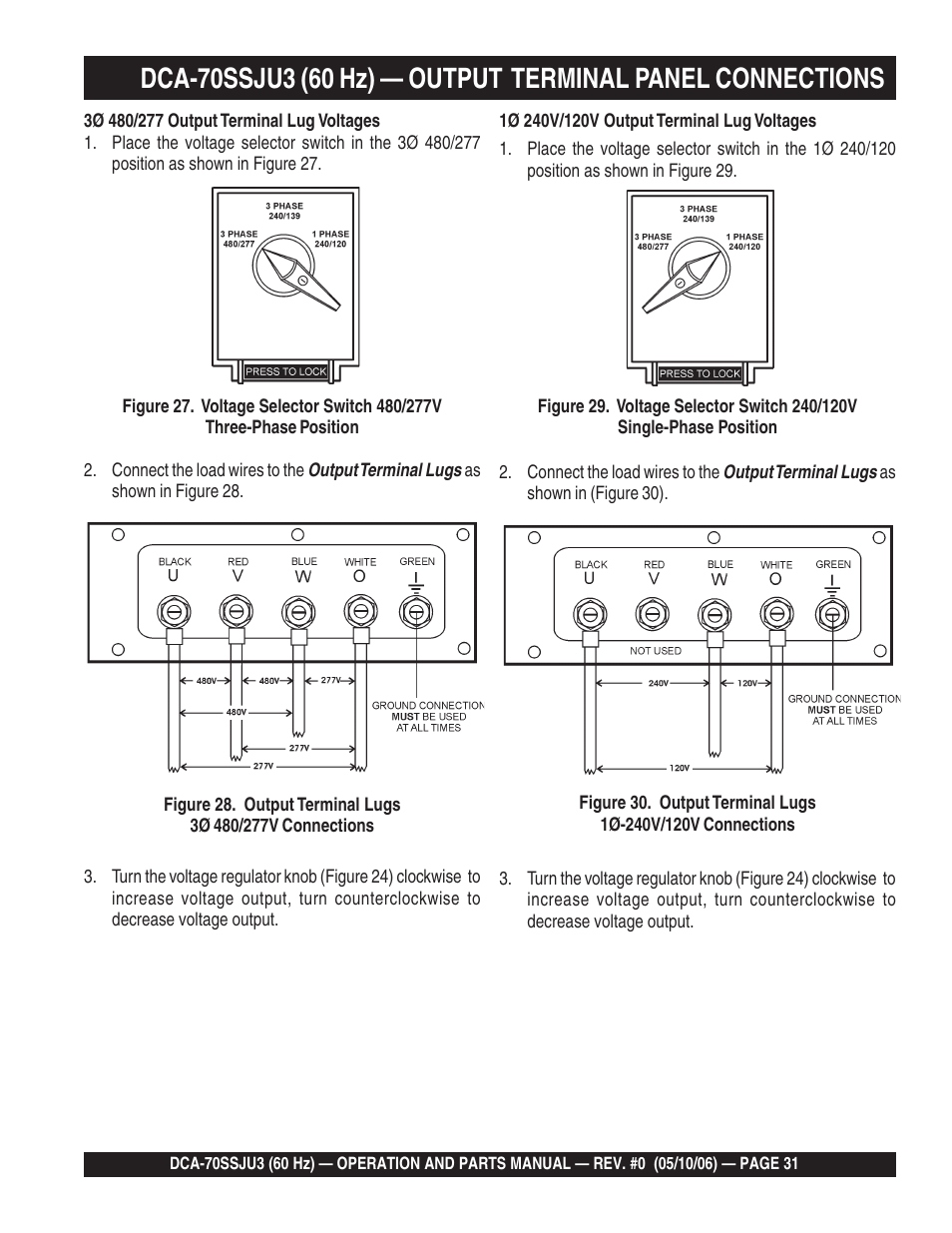 Multiquip DCA70SSJU3 User Manual | Page 31 / 84