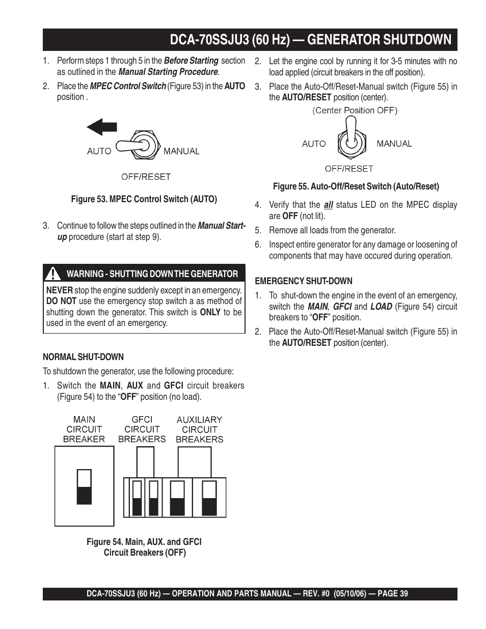 Multiquip DCA70SSJU3 User Manual | Page 39 / 84