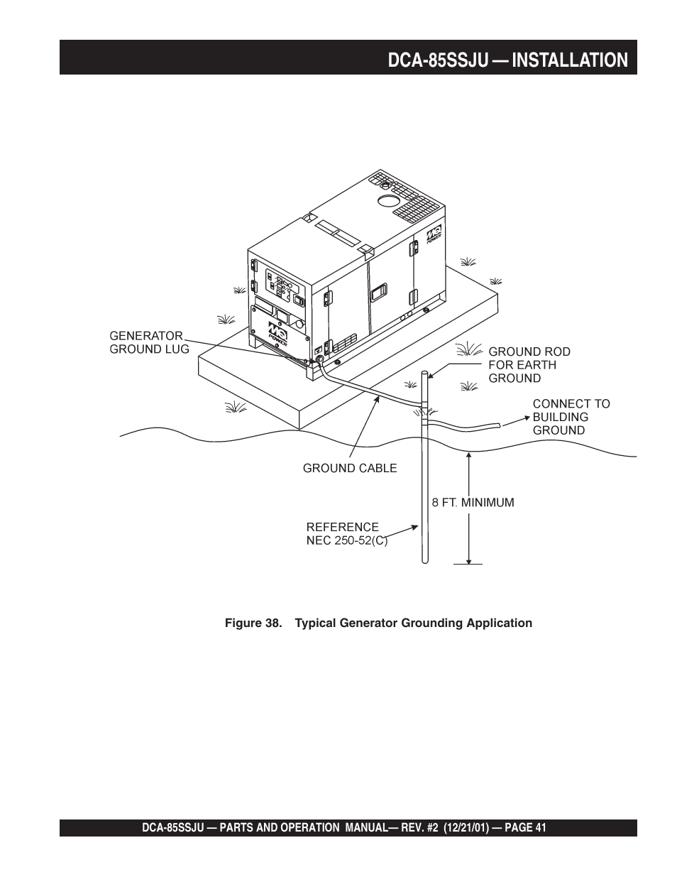 Dca-85ssju — installation | Multiquip DCA85SSJU User Manual | Page 41 / 92