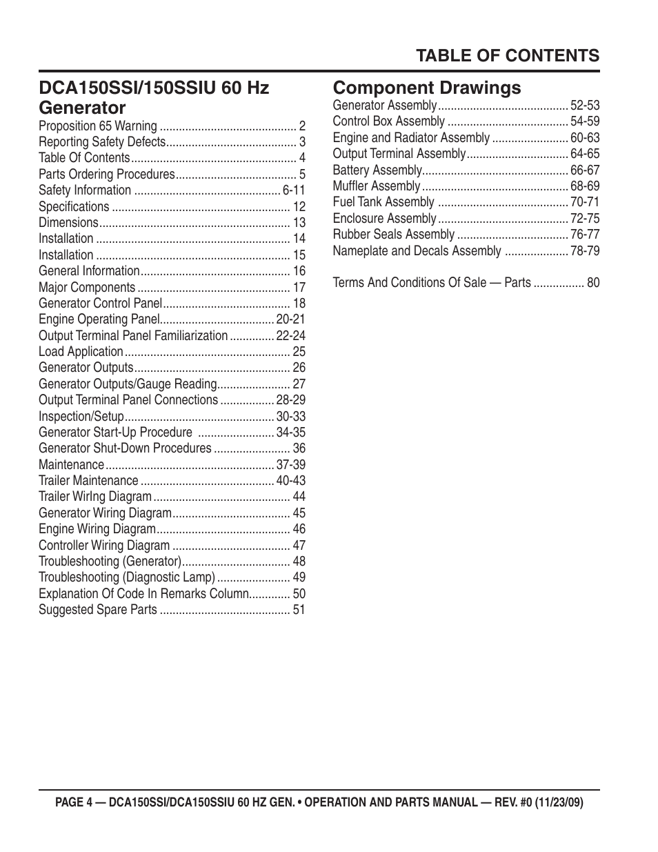 Multiquip DCA150SSiU User Manual | Page 4 / 96