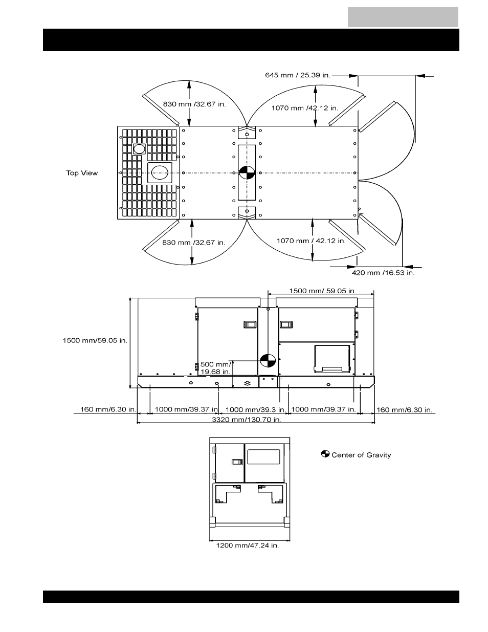 Dimensions (top, side and rear), Dca-150sskii — dimensions (top, side, and rear) | Multiquip DCA150SSK2 User Manual | Page 27 / 92