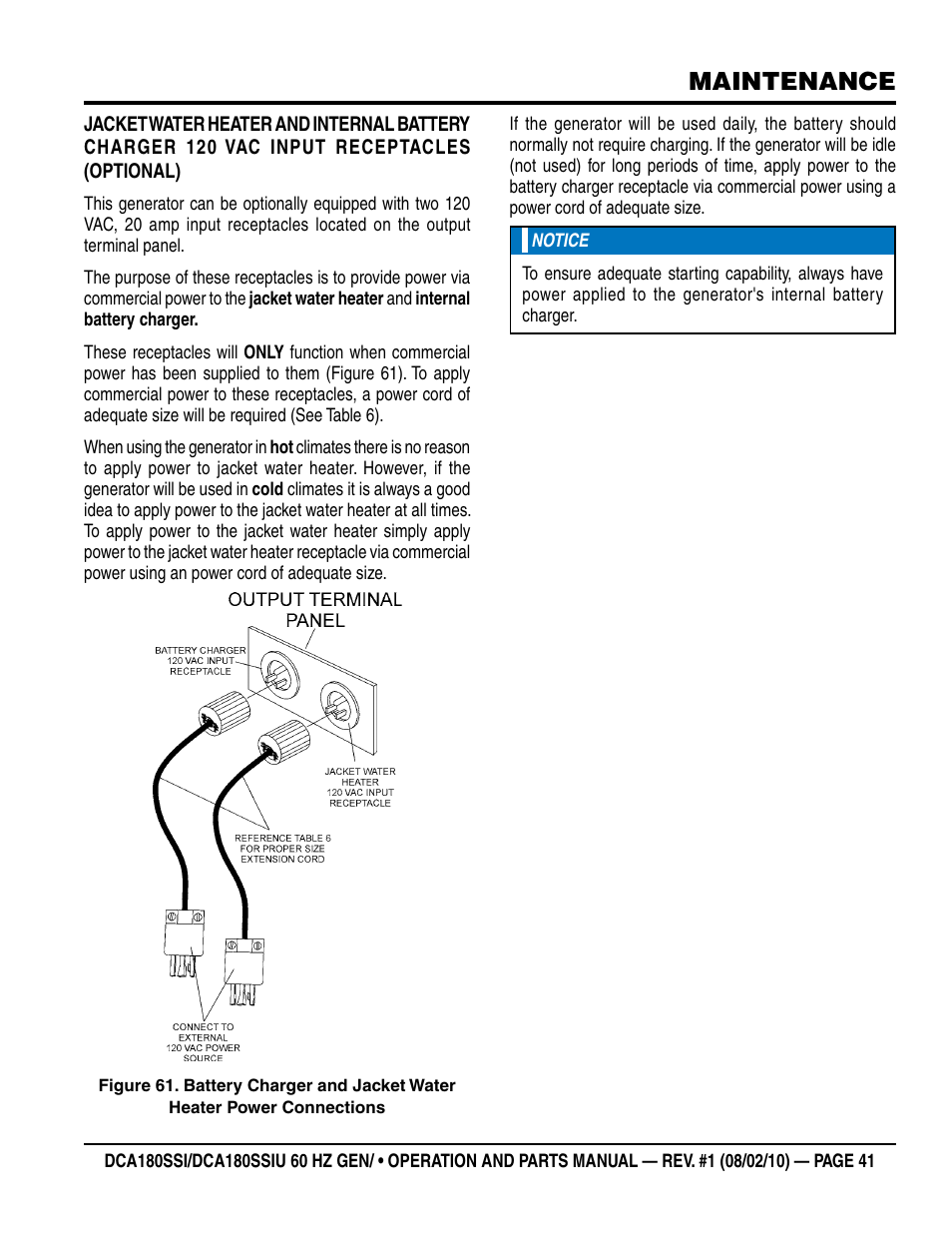 Maintenance | Multiquip DCA180SSIU User Manual | Page 41 / 106