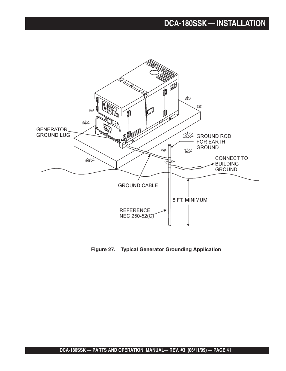 Dca-180ssk — installation | Multiquip DCA180SSK User Manual | Page 41 / 98