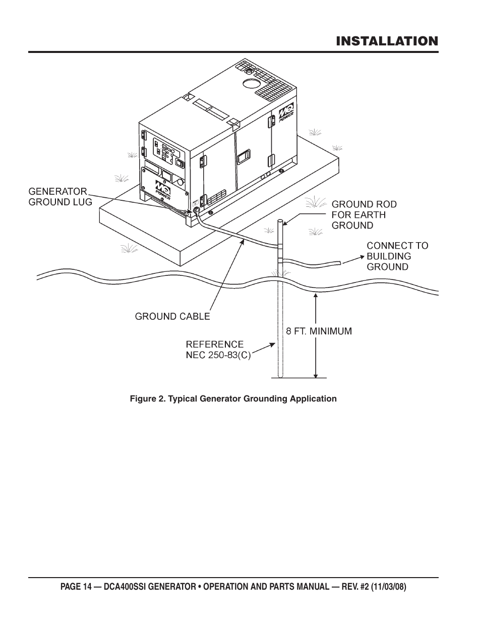 Installation | Multiquip DCA400SSI User Manual | Page 14 / 98