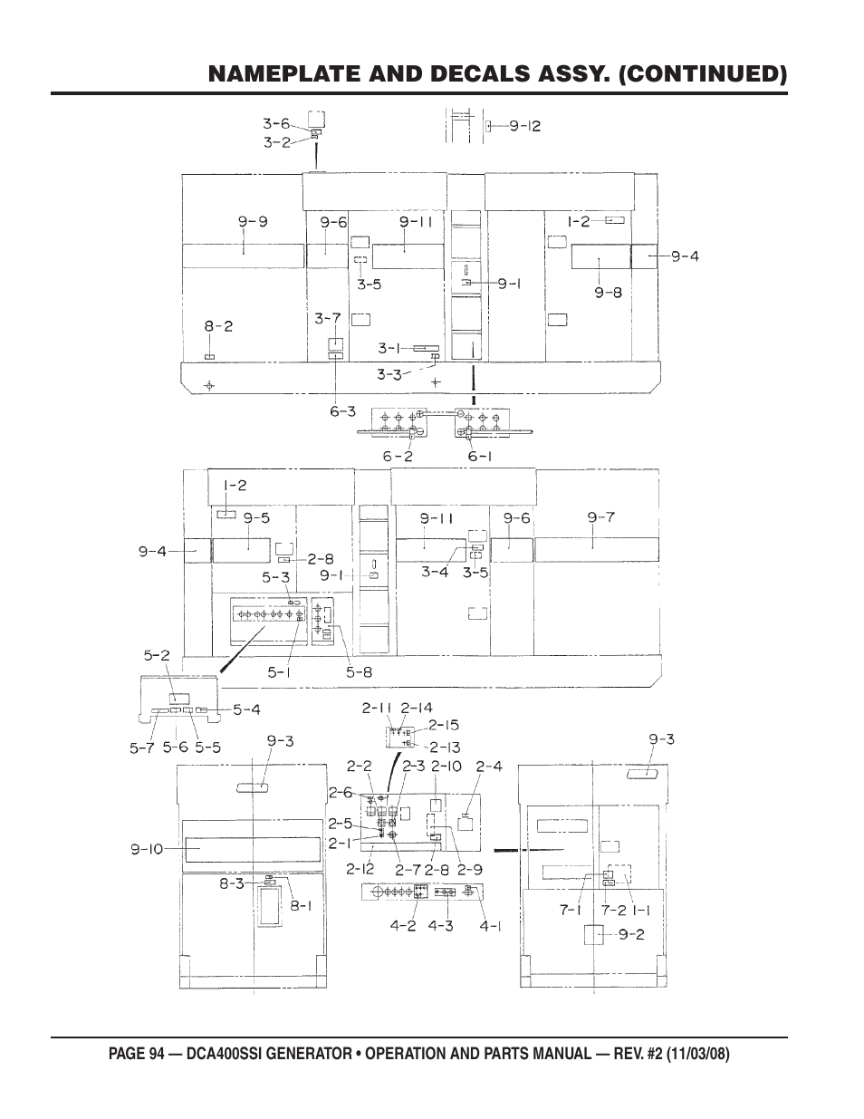 Multiquip DCA400SSI User Manual | Page 94 / 98