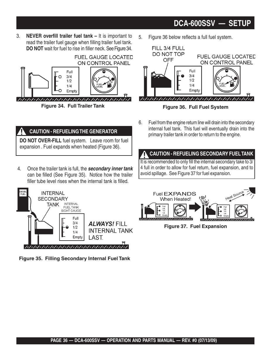 Dca-600ssv — setup | Multiquip DCA600SSV User Manual | Page 36 / 108