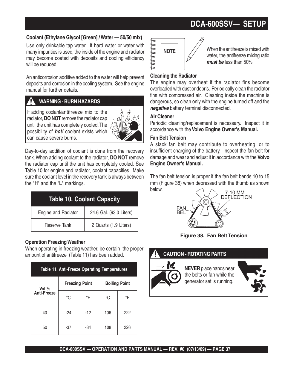 Dca-600ssv— setup | Multiquip DCA600SSV User Manual | Page 37 / 108