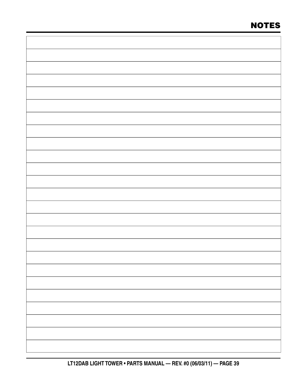 Multiquip LT12DAB User Manual | Page 39 / 40