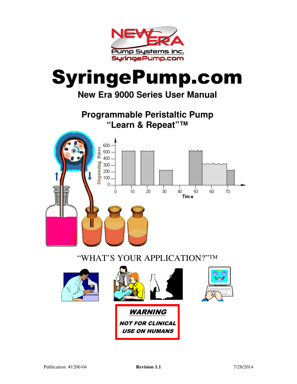 New Era NE-9000 Series Programmable Peristaltic User Manual | 65 pages