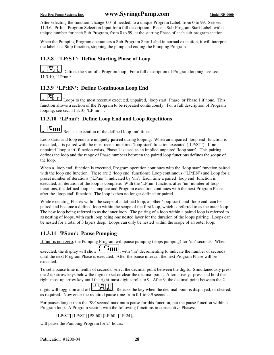 New Era NE-9000 Series Programmable Peristaltic User Manual | Page 36 / 65