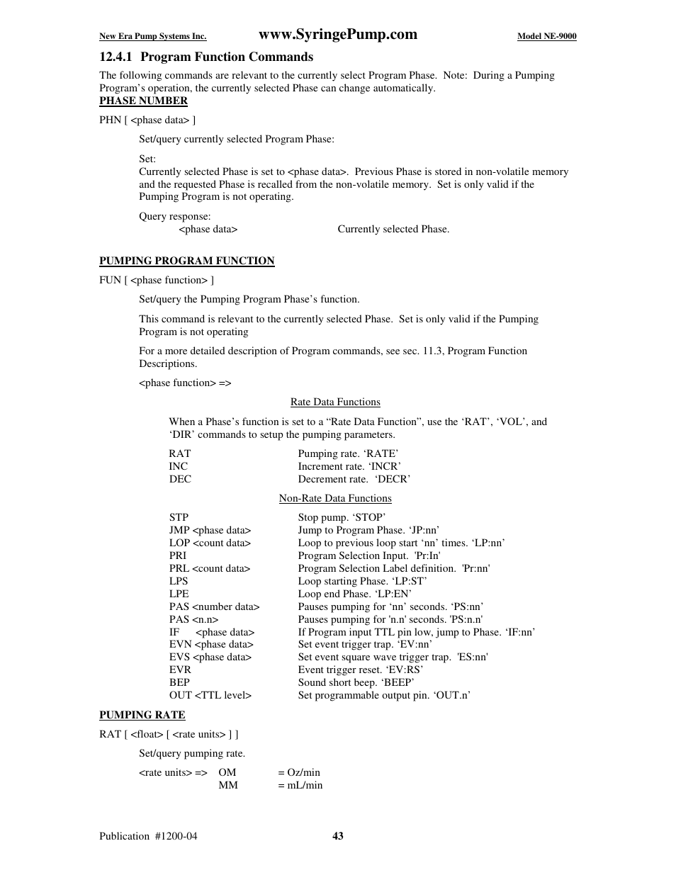 New Era NE-9000 Series Programmable Peristaltic User Manual | Page 51 / 65