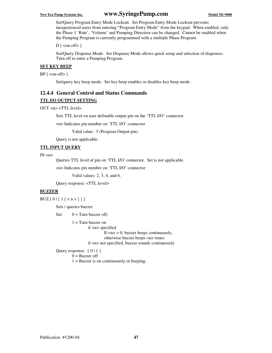 New Era NE-9000 Series Programmable Peristaltic User Manual | Page 55 / 65