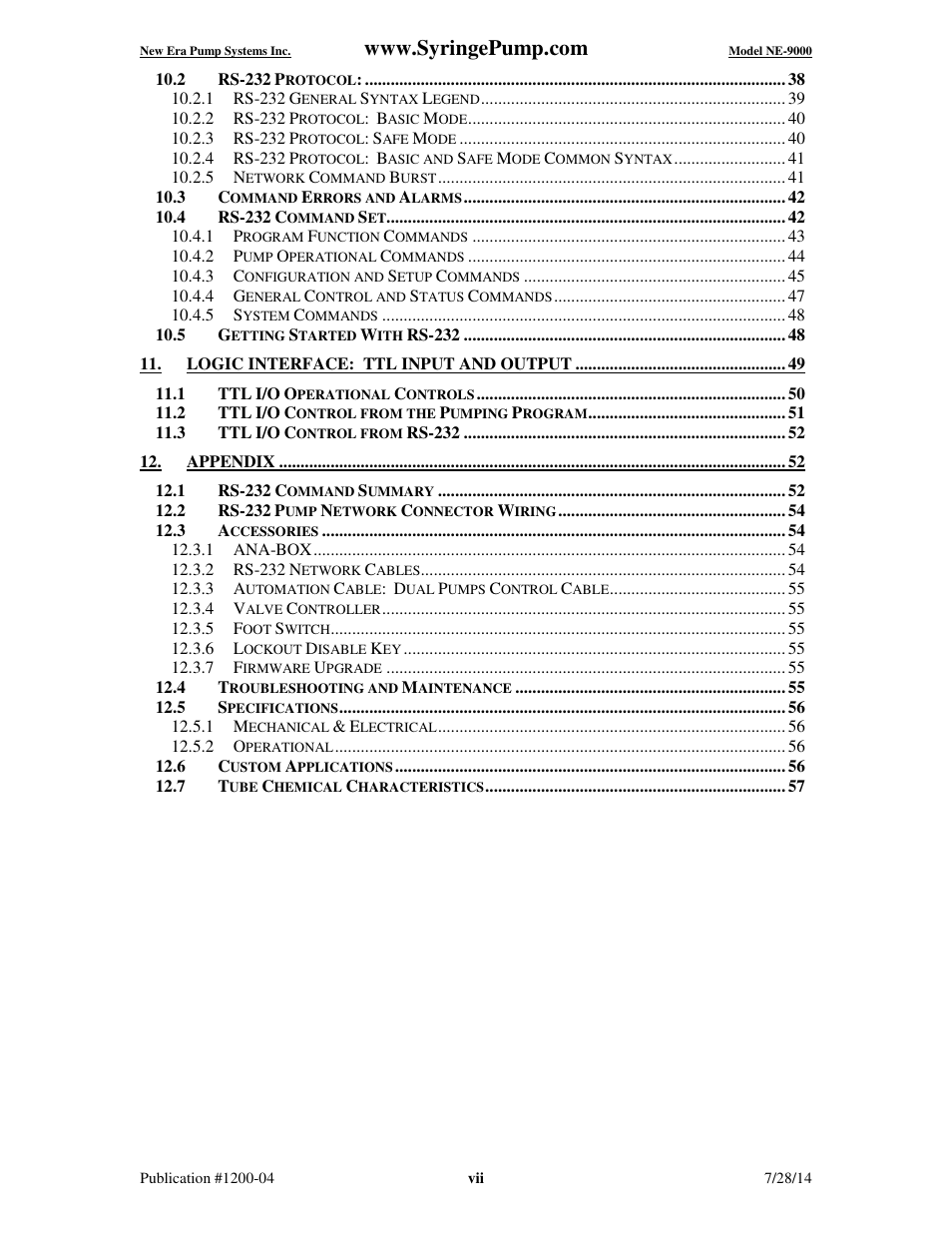 New Era NE-9000 Series Programmable Peristaltic User Manual | Page 8 / 65