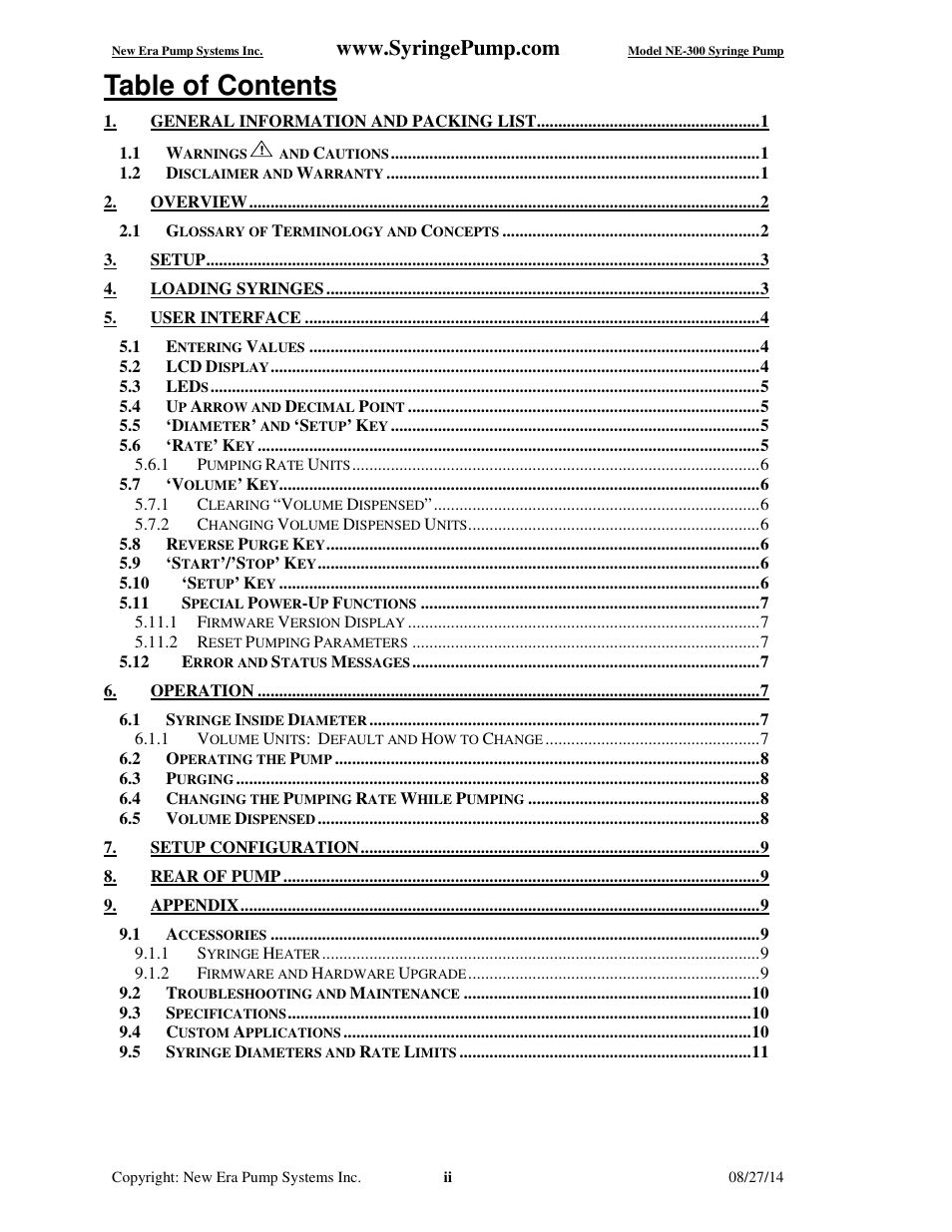 New Era NE-300 Just Infusion Syringe User Manual | Page 3 / 14