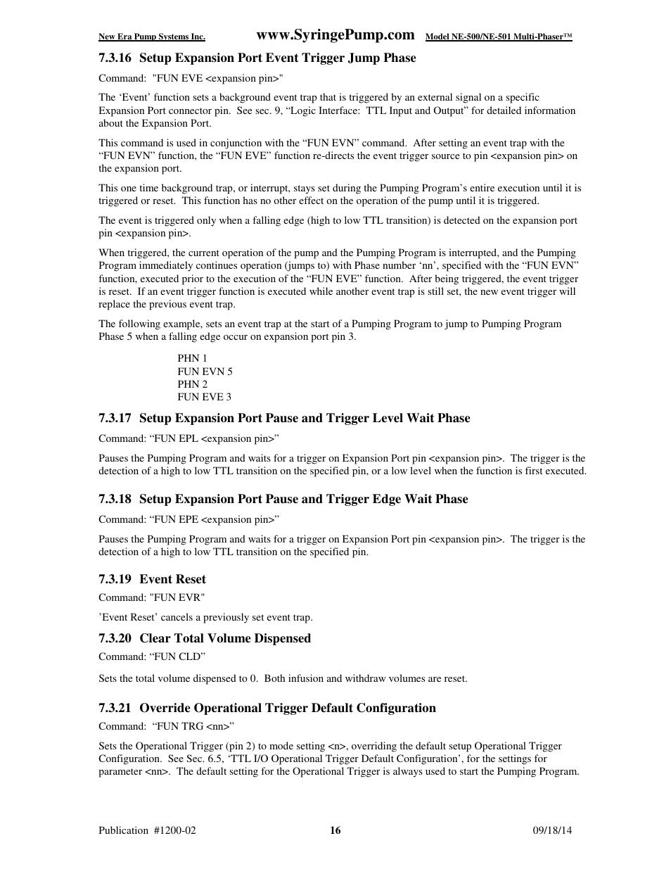 New Era NE-500 Multi-Phaser Programmable OEM Syringe User Manual | Page 21 / 50