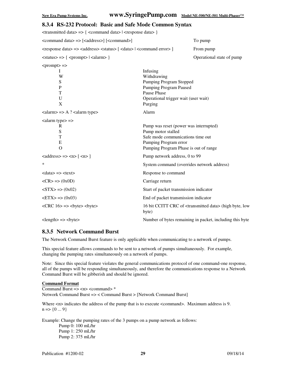 New Era NE-500 Multi-Phaser Programmable OEM Syringe User Manual | Page 34 / 50