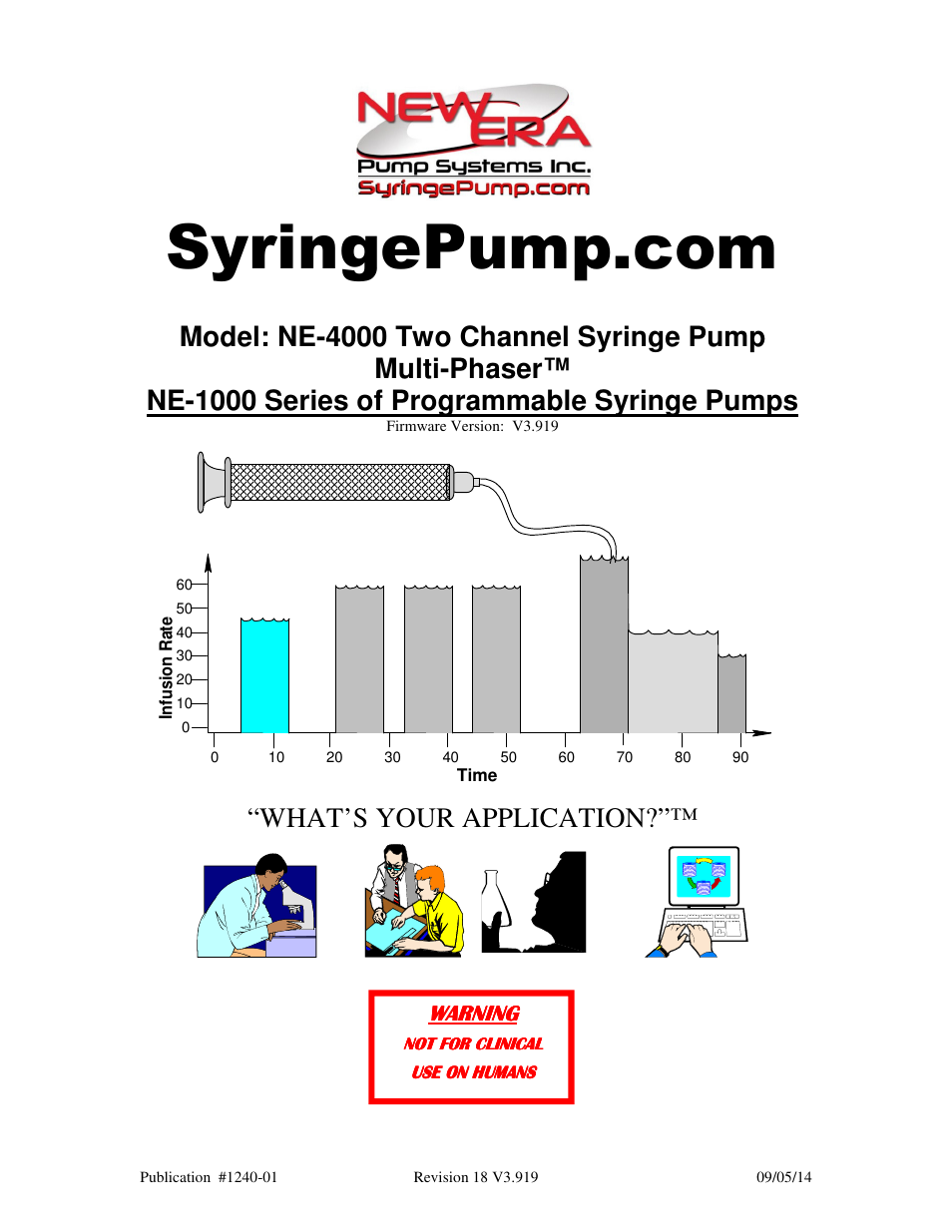 New Era NE-4000 Multi-Phaser Programmable Double Syringe User Manual | 53 pages