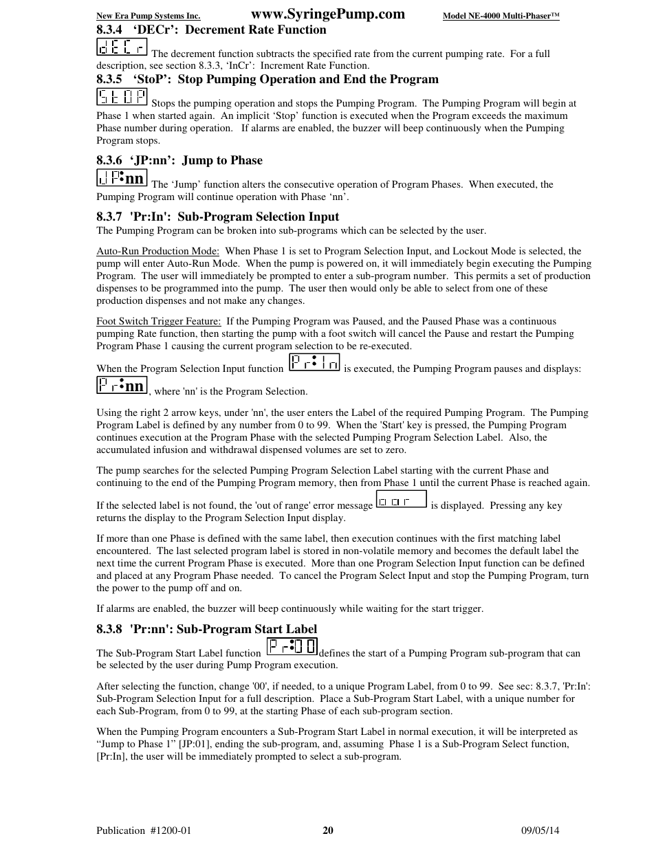 New Era NE-4000 Multi-Phaser Programmable Double Syringe User Manual | Page 25 / 53