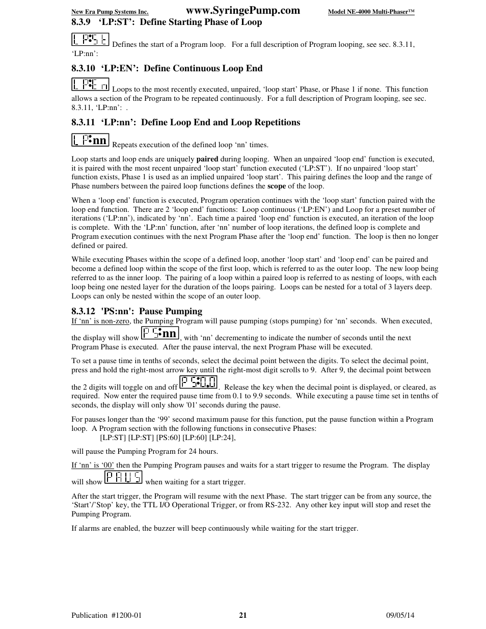 New Era NE-4000 Multi-Phaser Programmable Double Syringe User Manual | Page 26 / 53