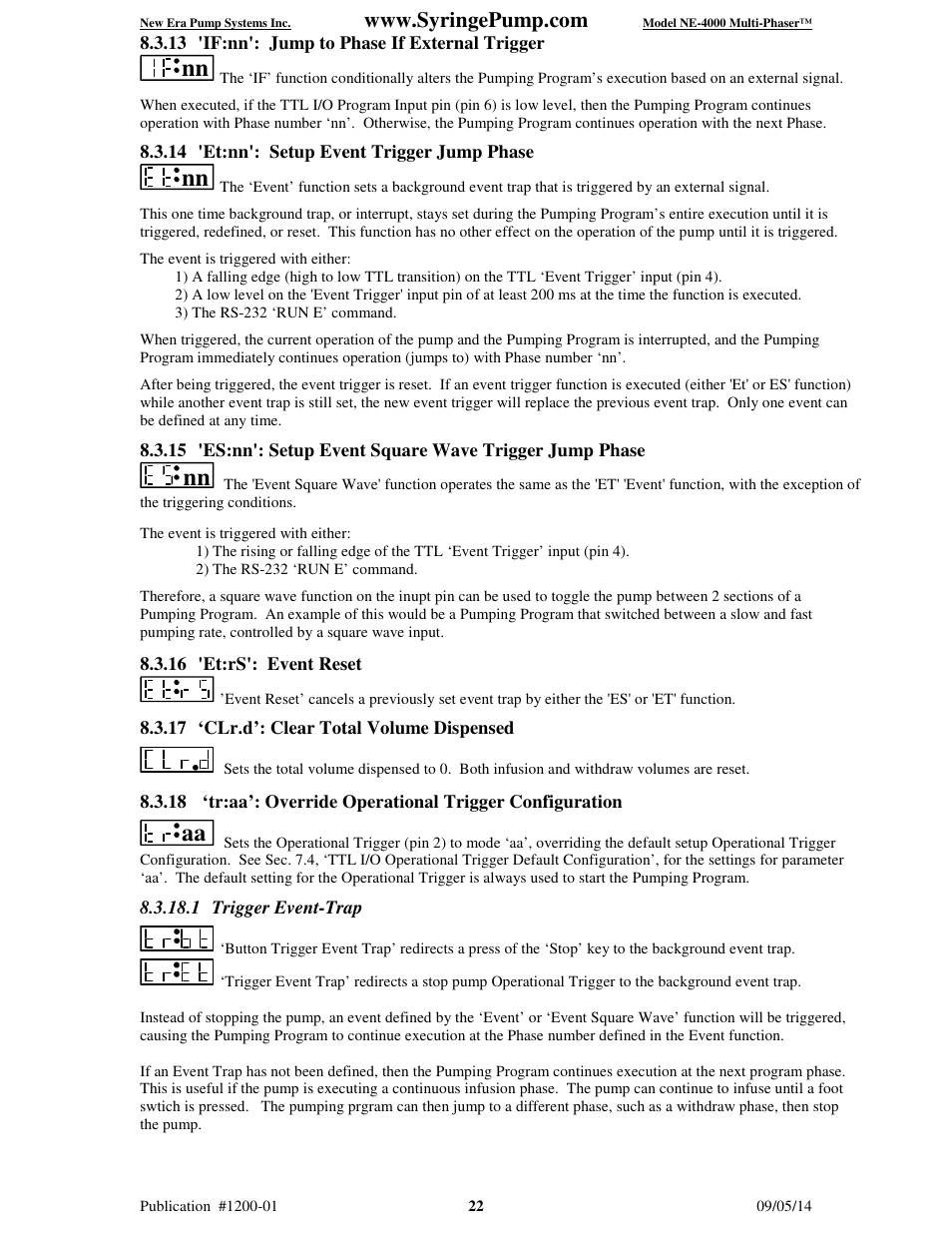 New Era NE-4000 Multi-Phaser Programmable Double Syringe User Manual | Page 27 / 53