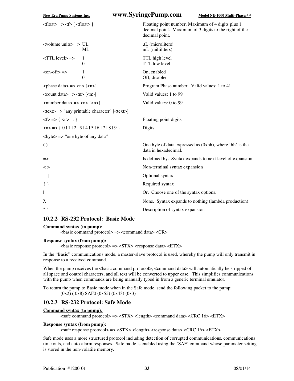 New Era NE-1000 Multi-Phaser Programmable Syringe User Manual | Page 38 / 54