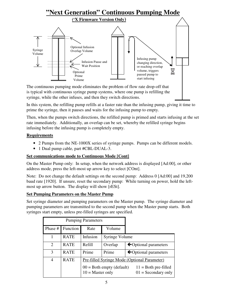 Next generation” continuous pumping mode | New Era CBL-DUAL-3 RS-232 Dual pumps communications cable (3) User Manual | Page 5 / 9