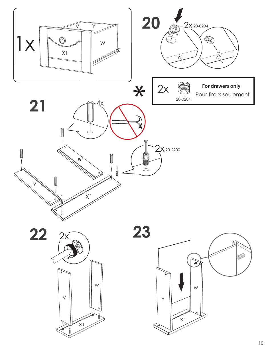 Nexera Dixie Collection - Desk/Vanity (310803) User Manual | Page 10 / 12