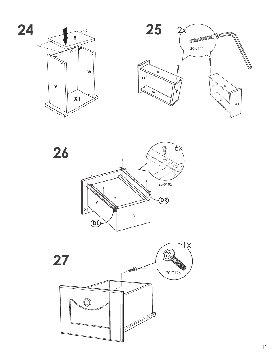 Nexera Dixie Collection - Desk/Vanity (310803) User Manual | Page 11 / 12