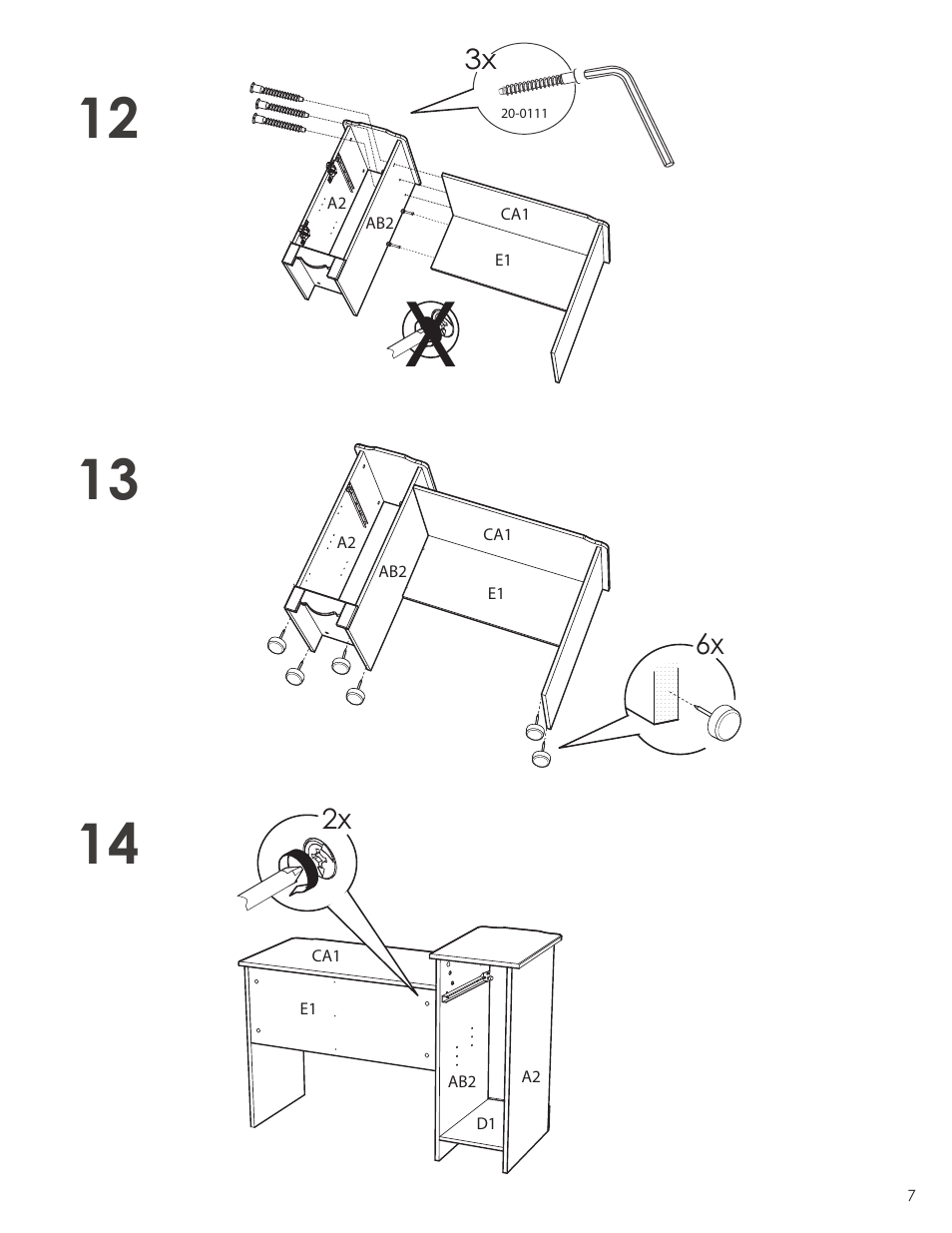 Nexera Dixie Collection - Desk/Vanity (310803) User Manual | Page 7 / 12