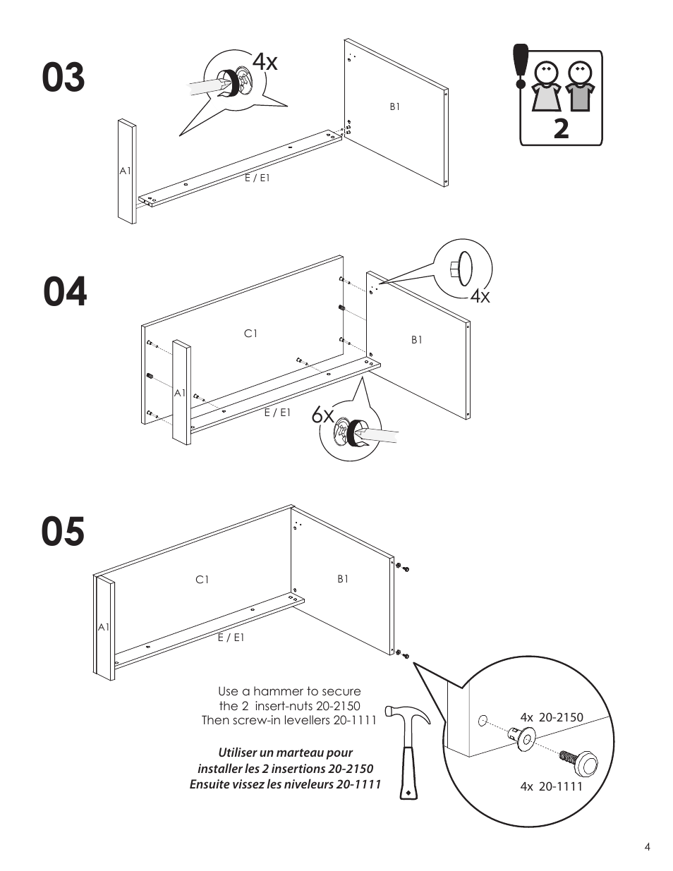 Nexera Sereni-T Collection - Desk Panel (211306) User Manual | Page 4 / 8