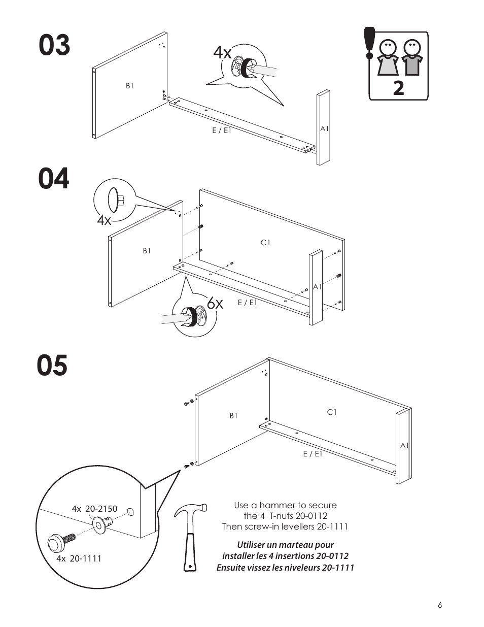 Nexera Sereni-T Collection - Desk Panel (211306) User Manual | Page 6 / 8