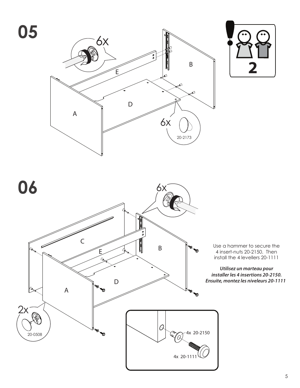 Nexera Next Collection - Desk (601806) User Manual | Page 5 / 9