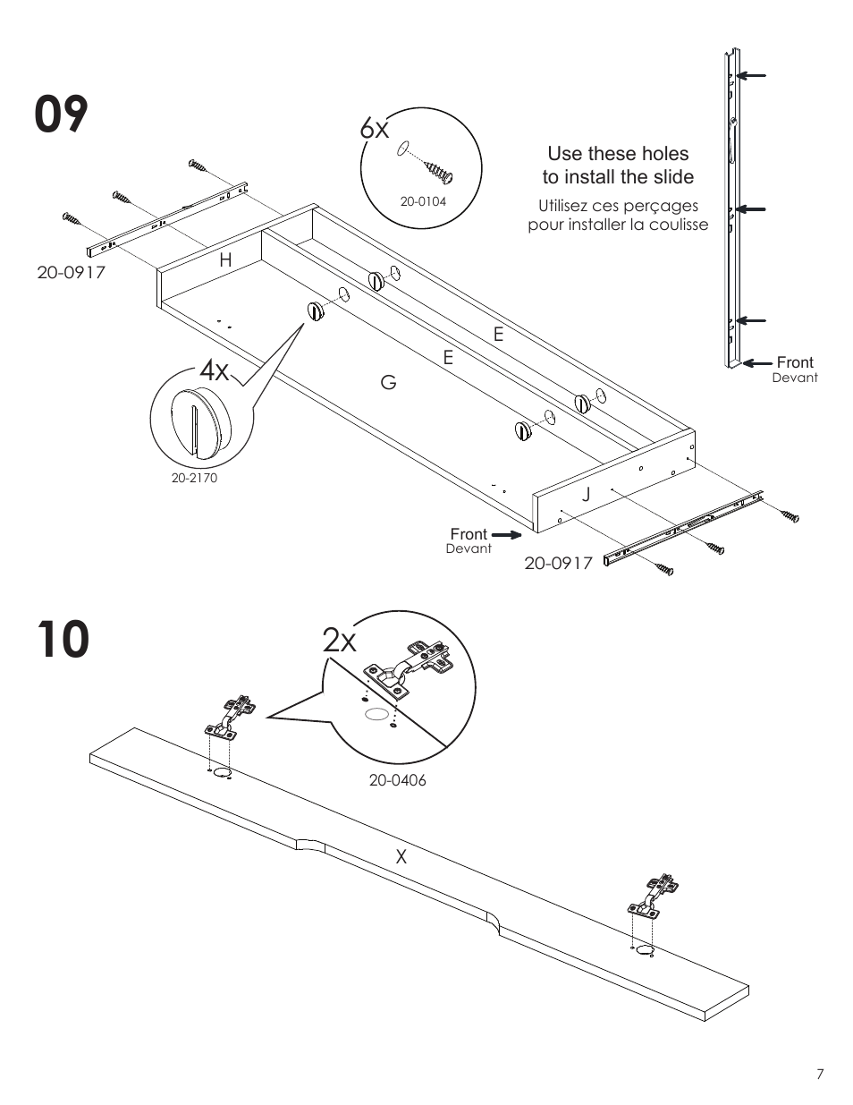 Nexera Next Collection - Desk (601806) User Manual | Page 7 / 9