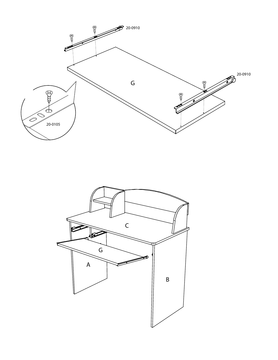 Nexera Alegria Collection - Desk (5642) User Manual | Page 7 / 15