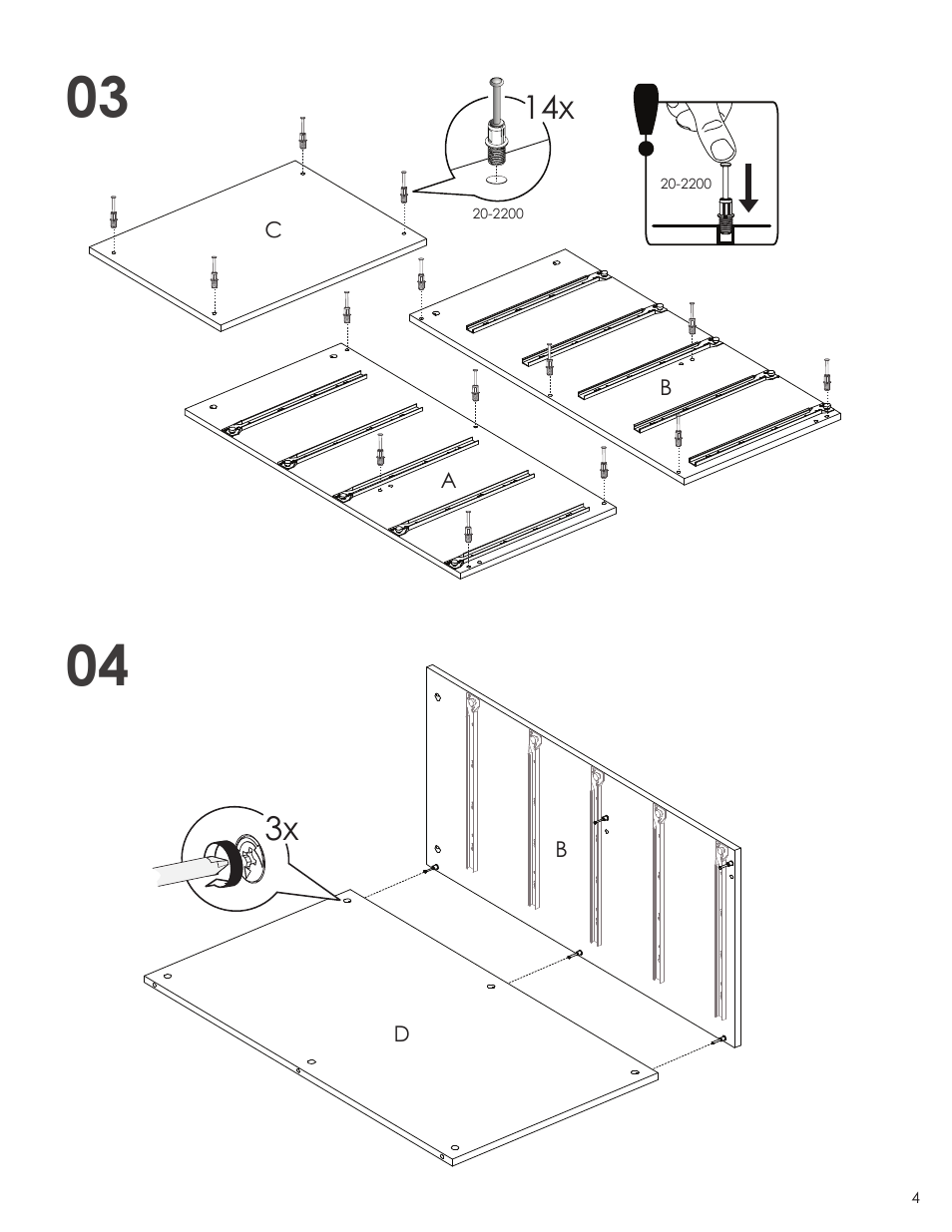 Nexera Taxi Collection - 5-Drawer Chest (332503) User Manual | Page 4 / 10