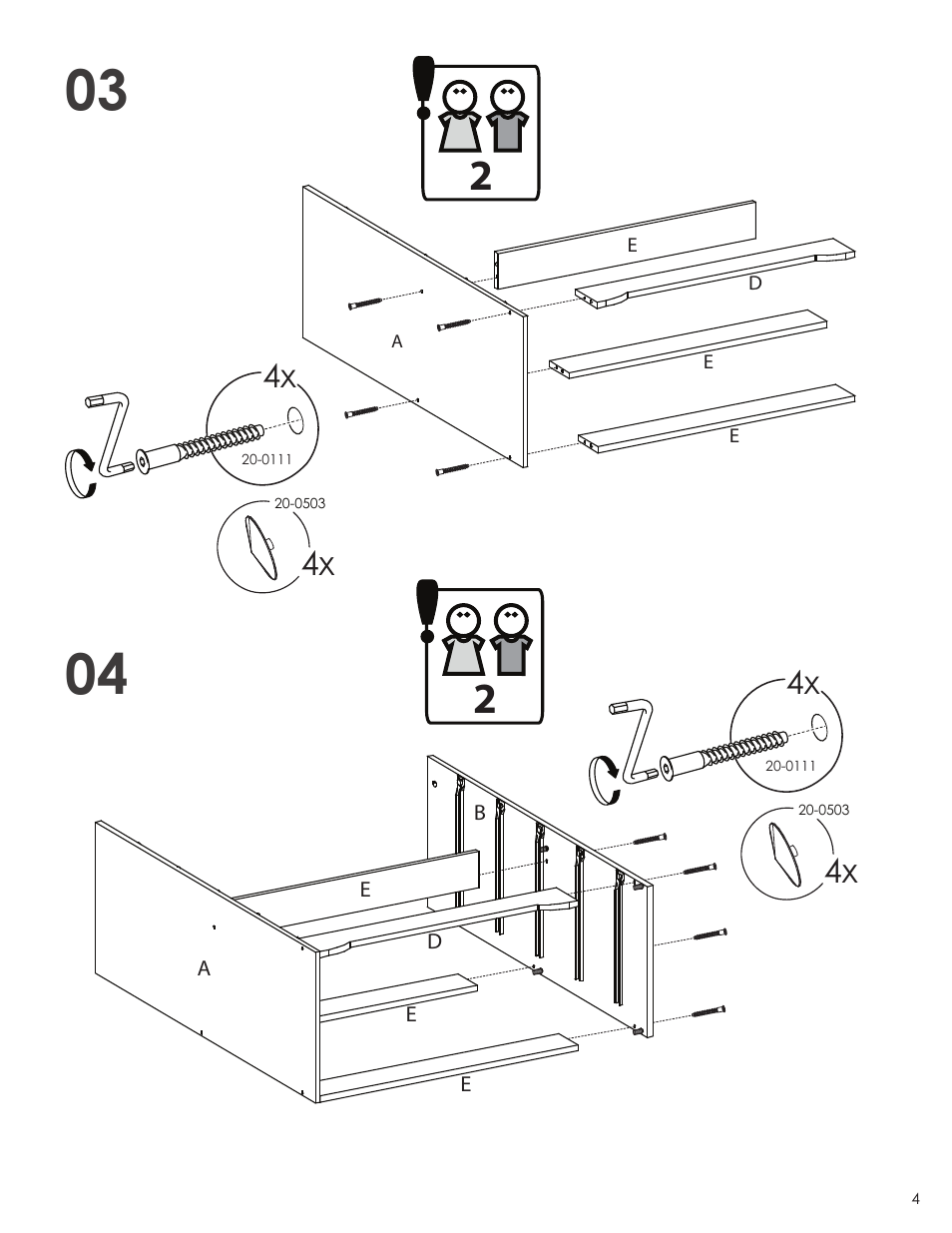 Nexera Vichy Collection - 5-Drawer Chest (3605) User Manual | Page 4 / 8