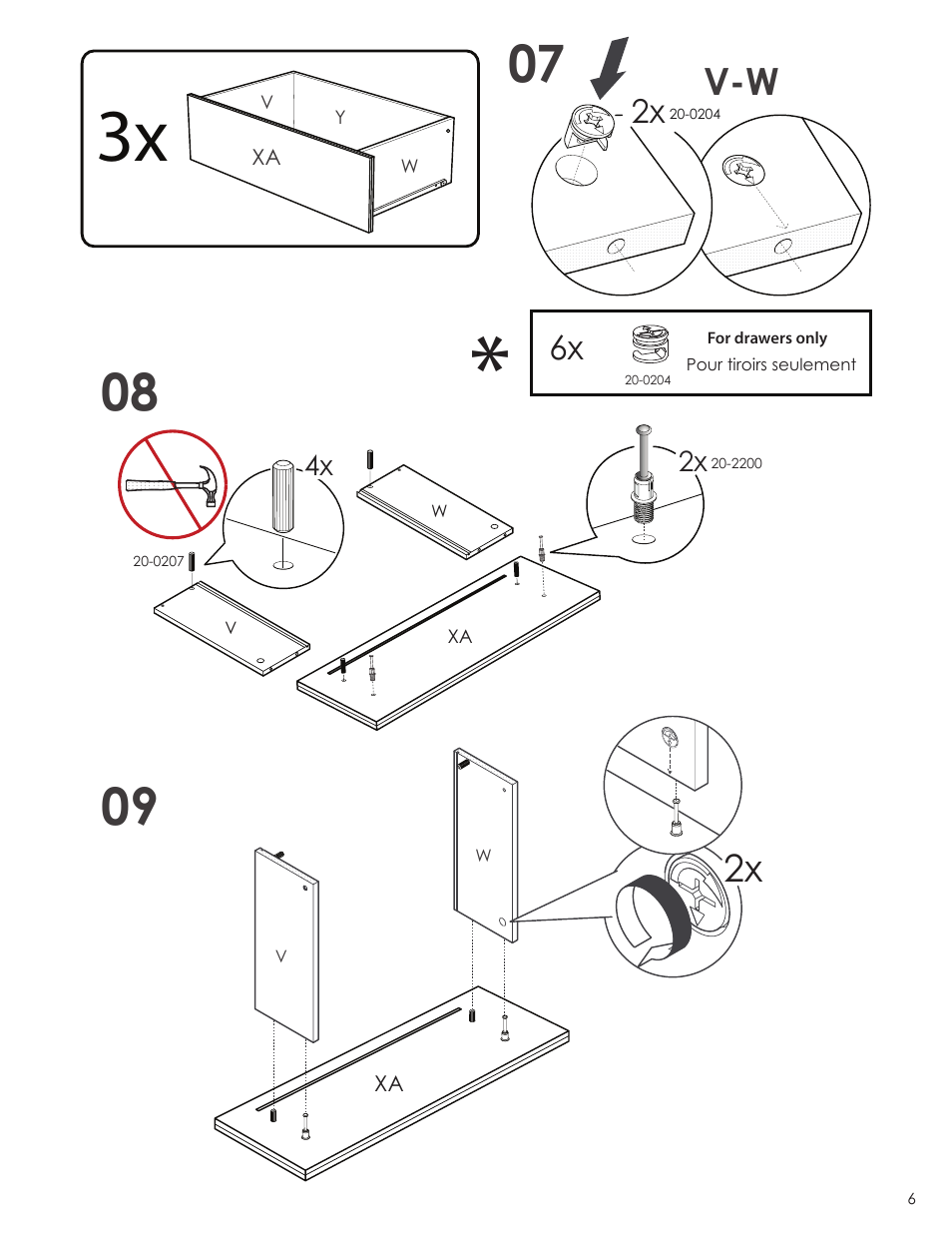 Nexera Avenue Collection - 4-Drawer Chest (223406) User Manual | Page 6 / 11