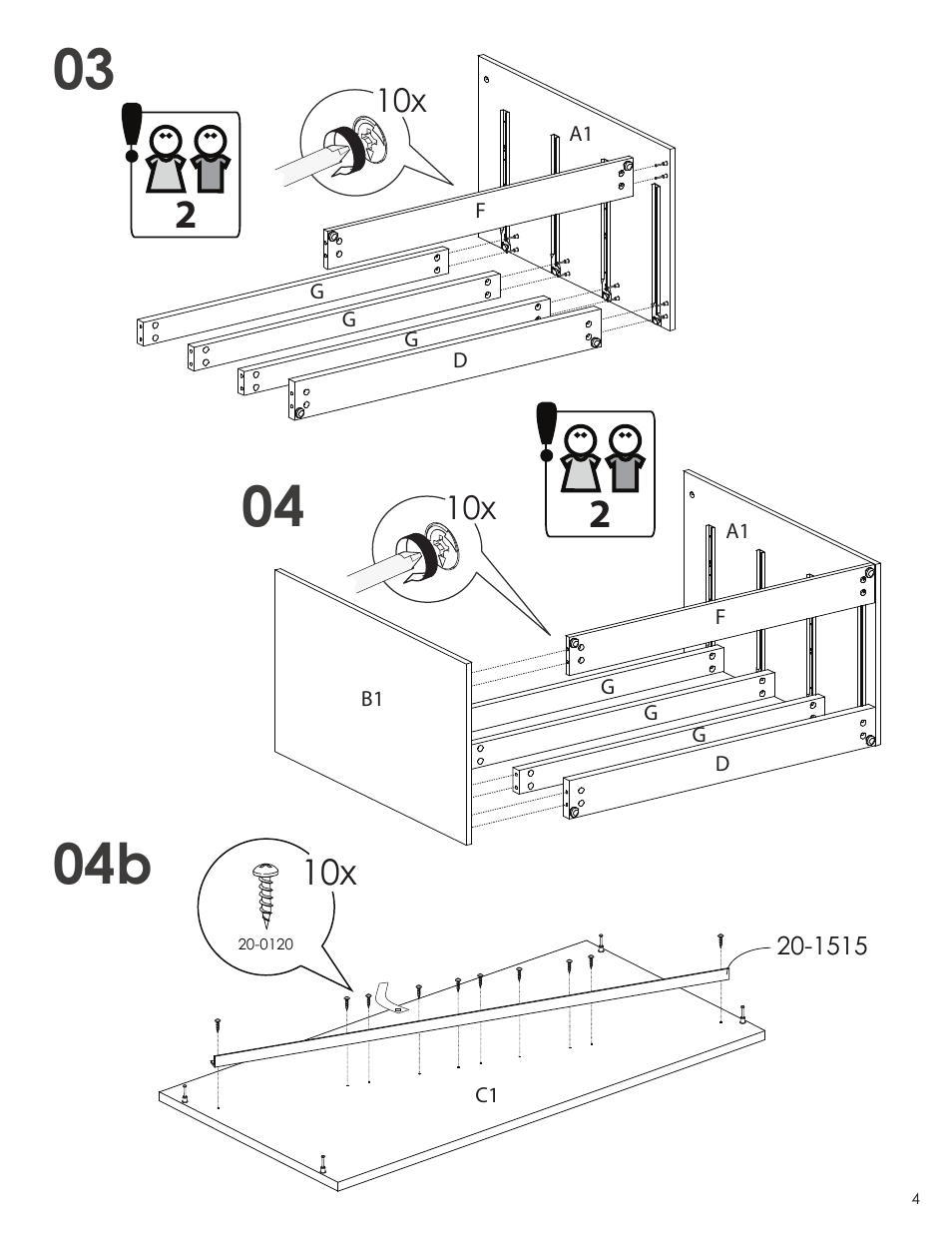 Nexera Allure Collection - 4-Drawer Chest (223433) User Manual | Page 4 / 11