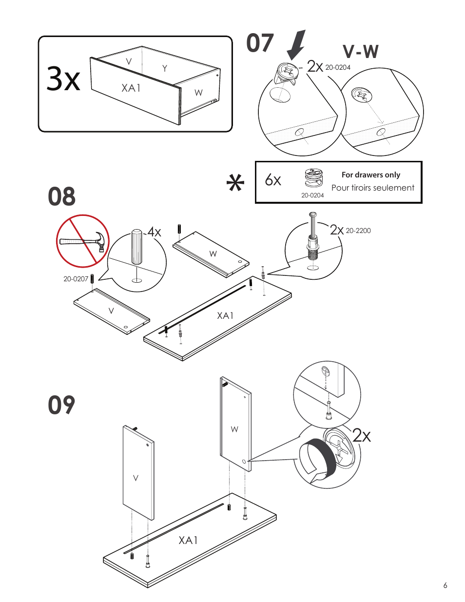 Nexera Allure Collection - 4-Drawer Chest (223433) User Manual | Page 6 / 11