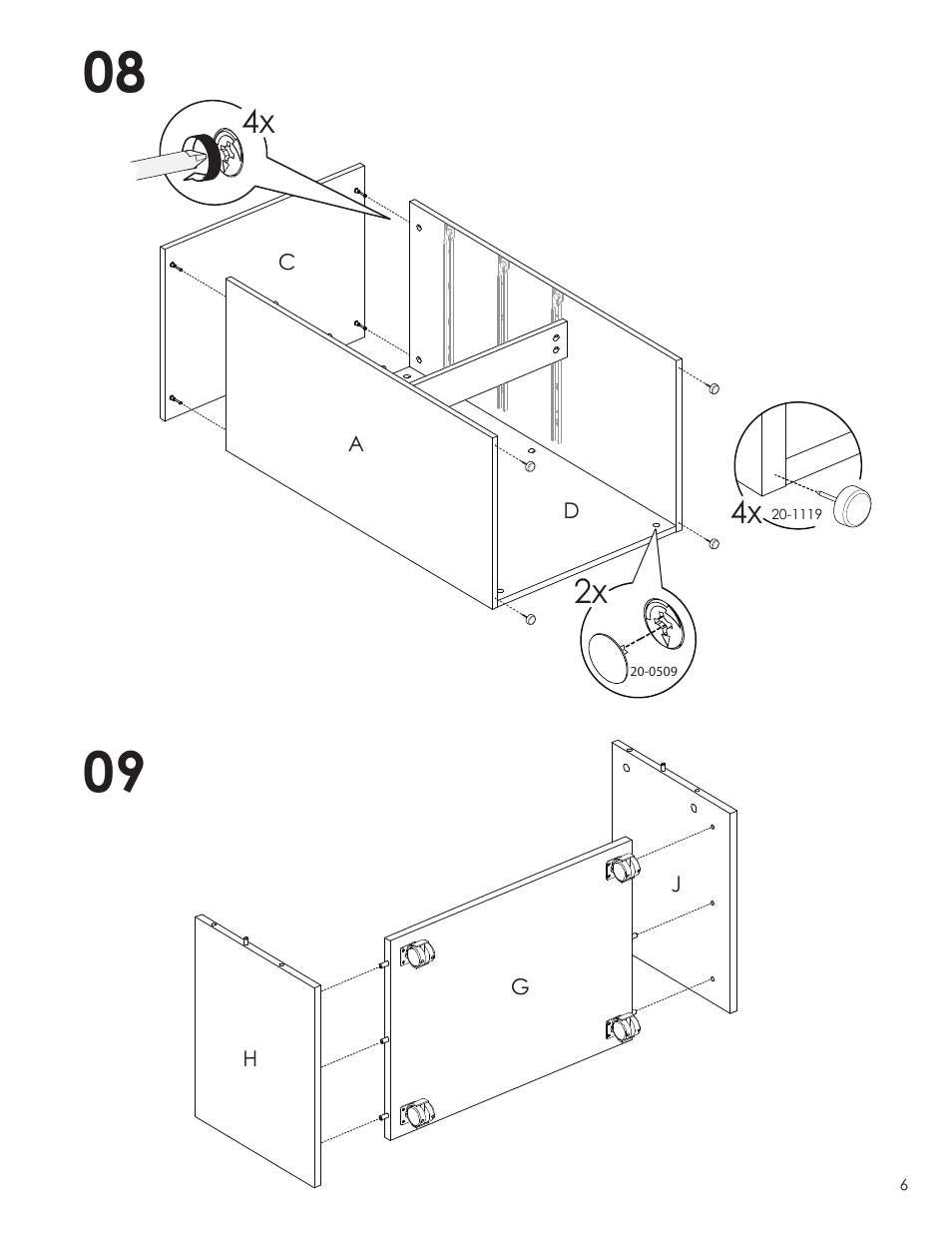 Nexera Taxi Collection - 3-Drawer Chest + Trunk (330538) User Manual | Page 6 / 12
