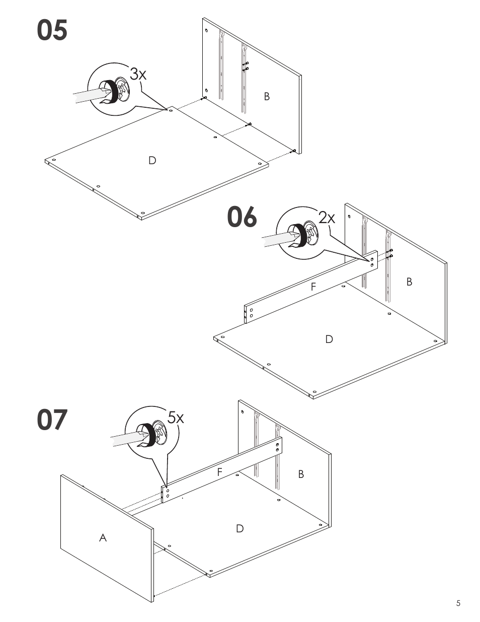 Nexera Taxi Collection - 2-Drawer Chest + Trunk (330438) User Manual | Page 5 / 12