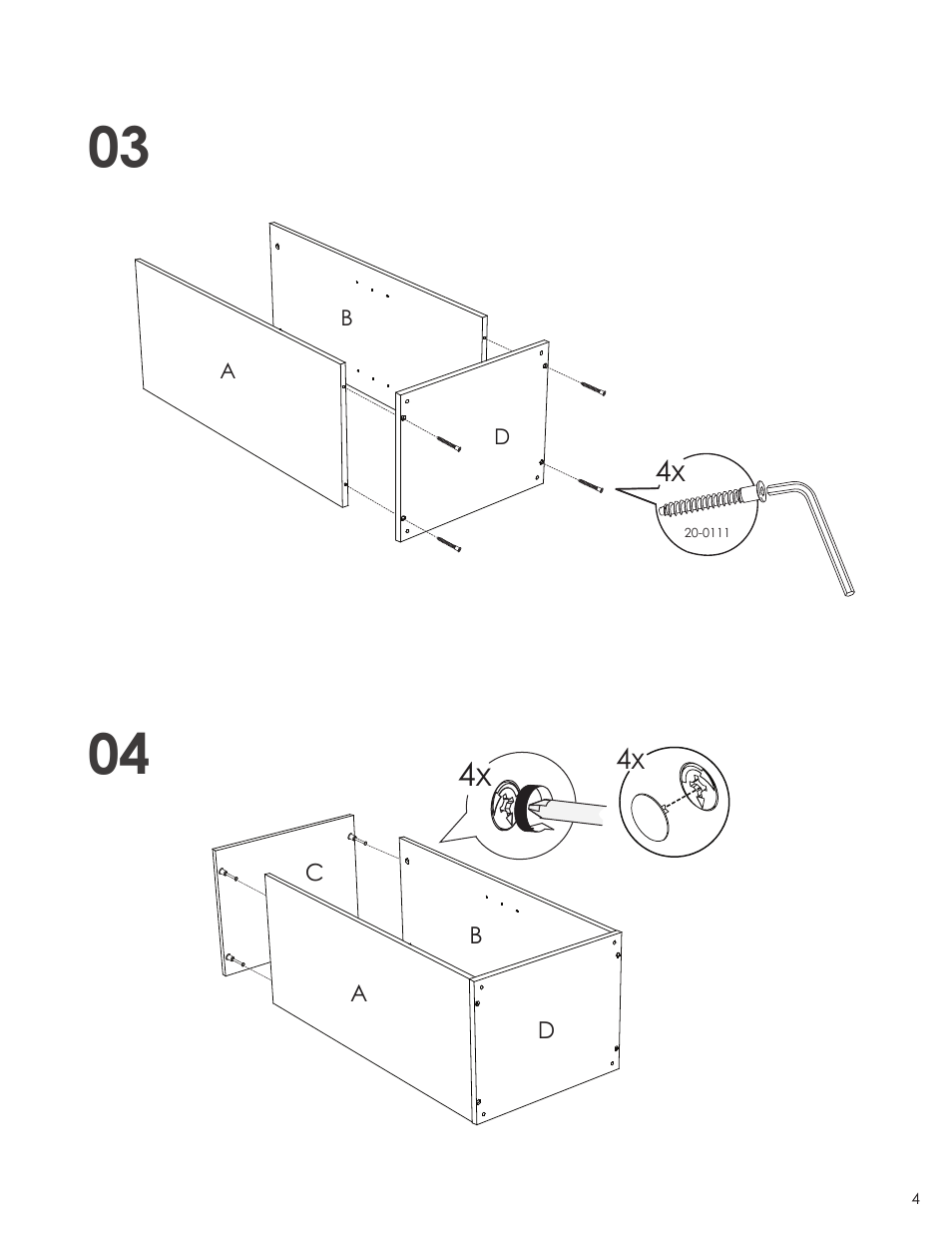 Nexera Blvd Collection - Open Bookcase (220203) User Manual | Page 4 / 10
