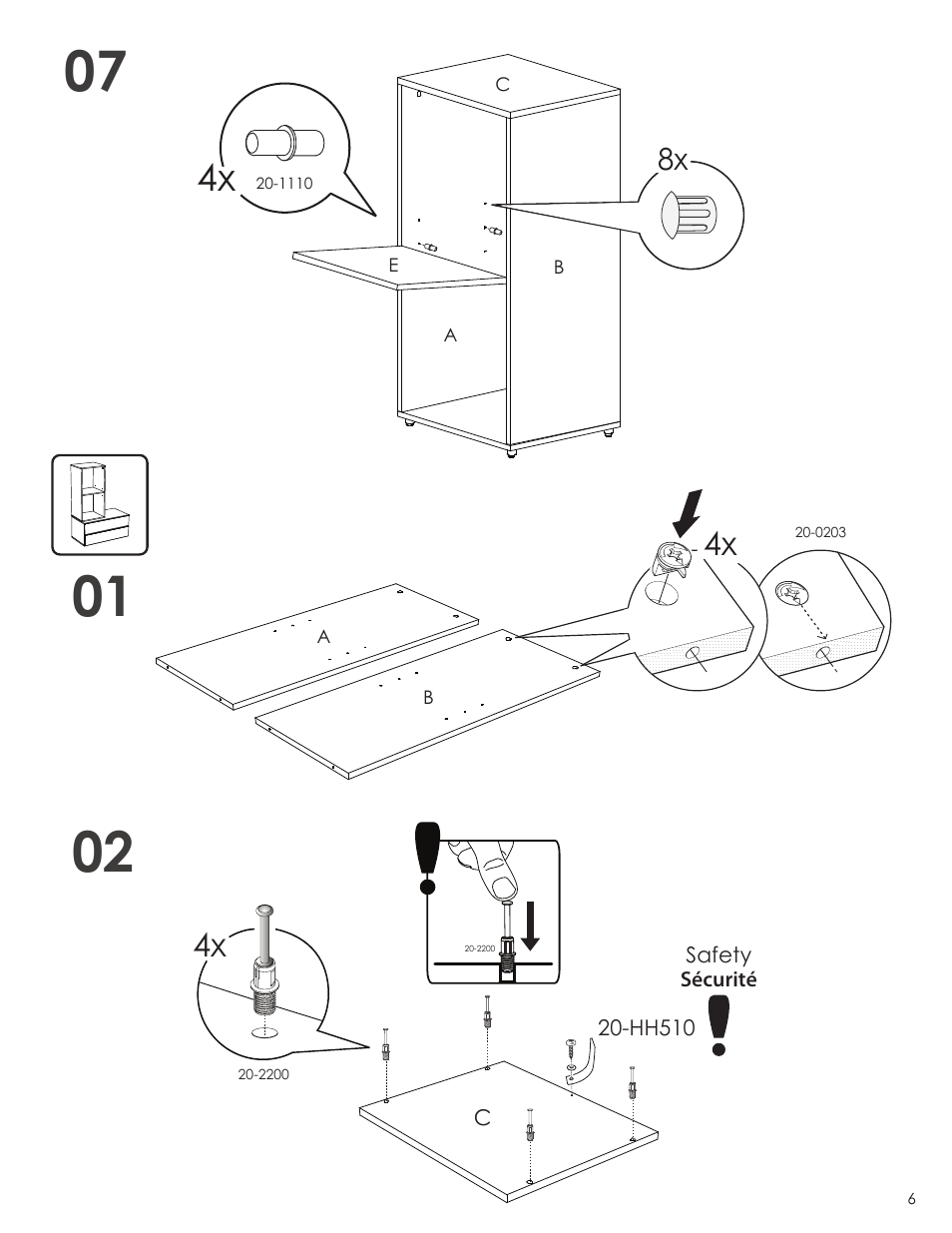 Nexera Blvd Collection - Open Bookcase (220203) User Manual | Page 6 / 10