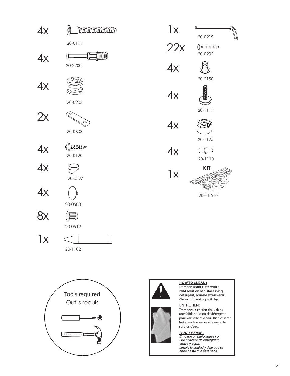 Nexera Allure Collection - Open Bookcase (220230) User Manual | Page 2 / 10