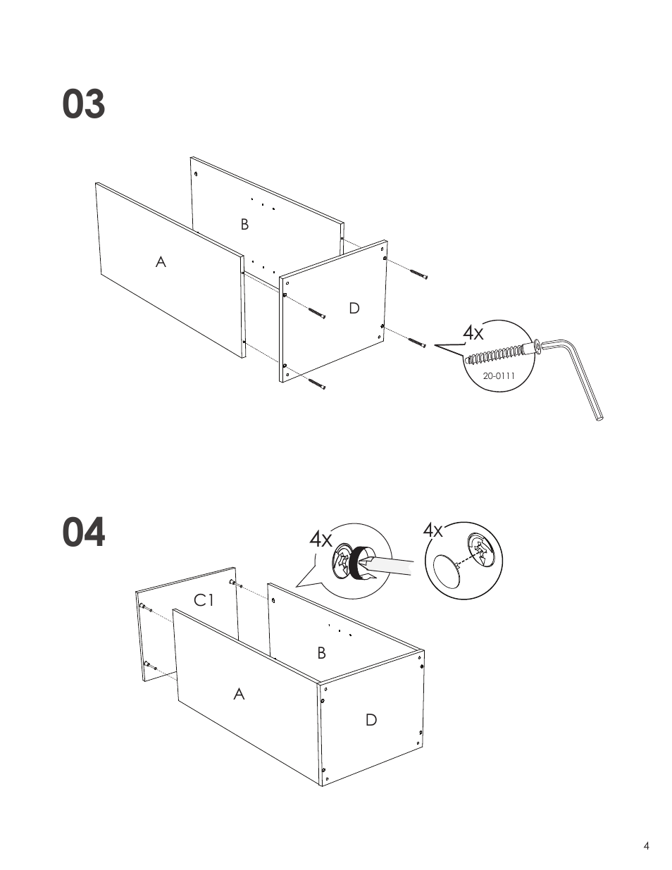 Nexera Allure Collection - Open Bookcase (220230) User Manual | Page 4 / 10